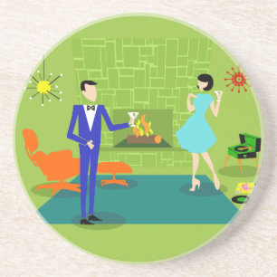 Det moderna mitt- århundradet kopplar ihop underlägg sandsten