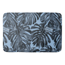 Det moderna Mörk blått tropiska Handflatan Löv