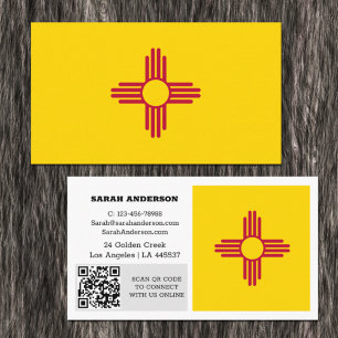 Det moderna New mexico-Affärskortet, Flagga / USA Visitkort