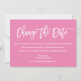 Det moderna penselskriptet ändrar datumkortet för  spara datumet