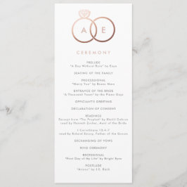 Det moderna Ro-Ringar Personligt bröllp-programmet Program