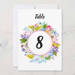 Det moderna Rosa Blommigten Romantic Bröllop Bords Inbjudningar