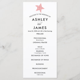 Det moderna Rosa Starfish-Bröllopsprogrammet för C Program