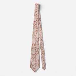 Det moderna Royalet Rosa ros Guld Powder Snöre Slips