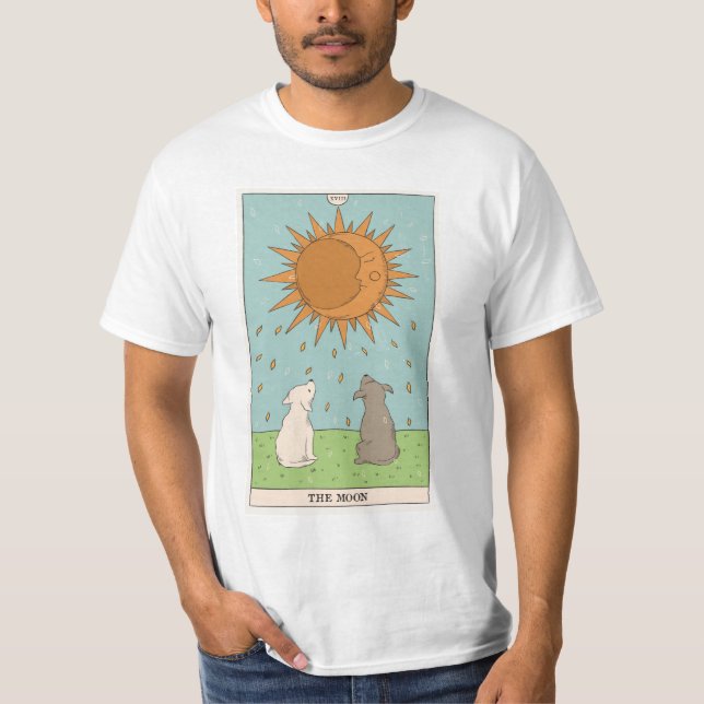 Det moderna stora arcana-kortet i Måne T Shirt (Framsida)