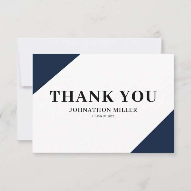 Det moderna Studenten-kortet med stort tack (Framsida)