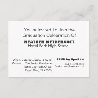 Det moderna studentenkortet klassificerar av 2013 inbjudningar