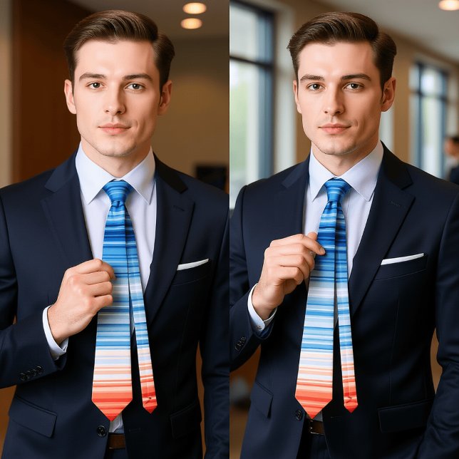 Det moderna Trendiget Birthday Helgdag Gift Klimat Slips (Modern Trendy Birthday Holiday Gift Climate Stripe Neck Tie
)