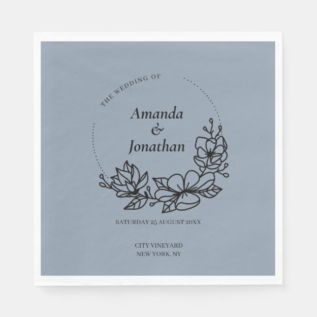 Det moderna Trendiget Blåutandningsluften Löv Bröl Pappersservett (Framsidan)