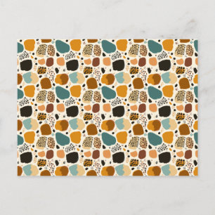 Det moderna Trendiget Cheetah Leopard Animal Print Vykort