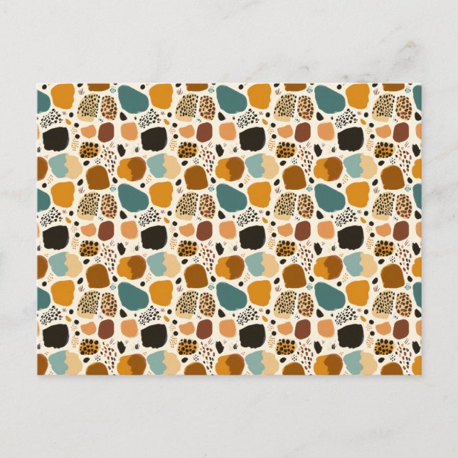 Det moderna Trendiget Cheetah Leopard Animal Print Vykort (Framsida)