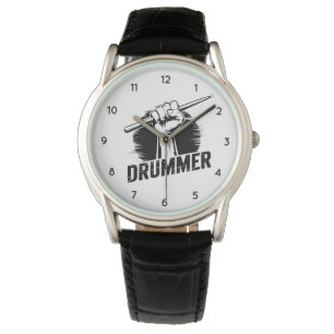 Det moderna Trendiget Drummer börjar med drumstips Armbandsur