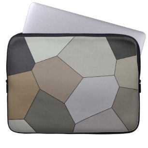 Det moderna Trendiget Earth Toned Mönster Laptop Sleeve
