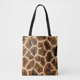 Det moderna Trendiget Giraffe Print Brown Tygkasse