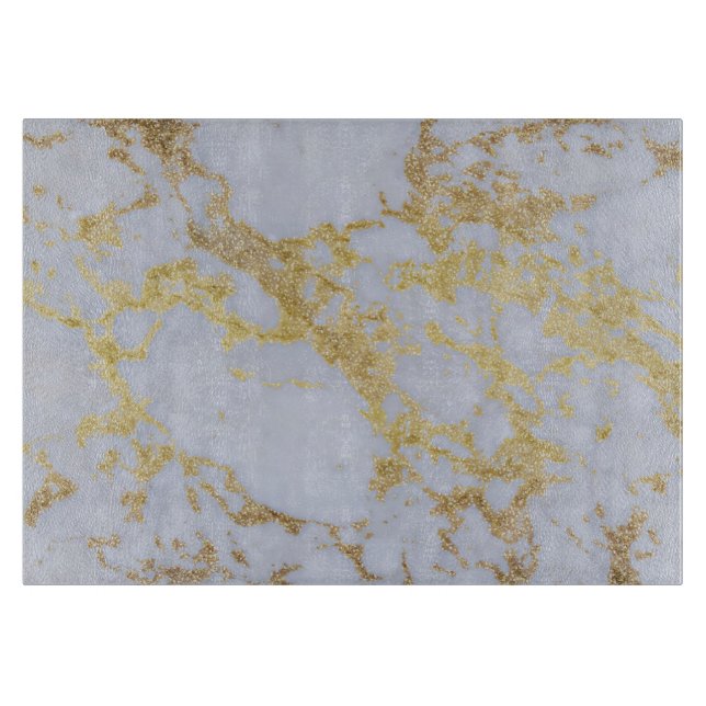 Det moderna Trendiget Guld Glitter Marble (Framsidan)