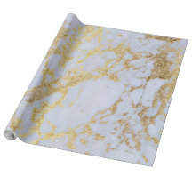 Det moderna Trendiget Guld Glitter Marble