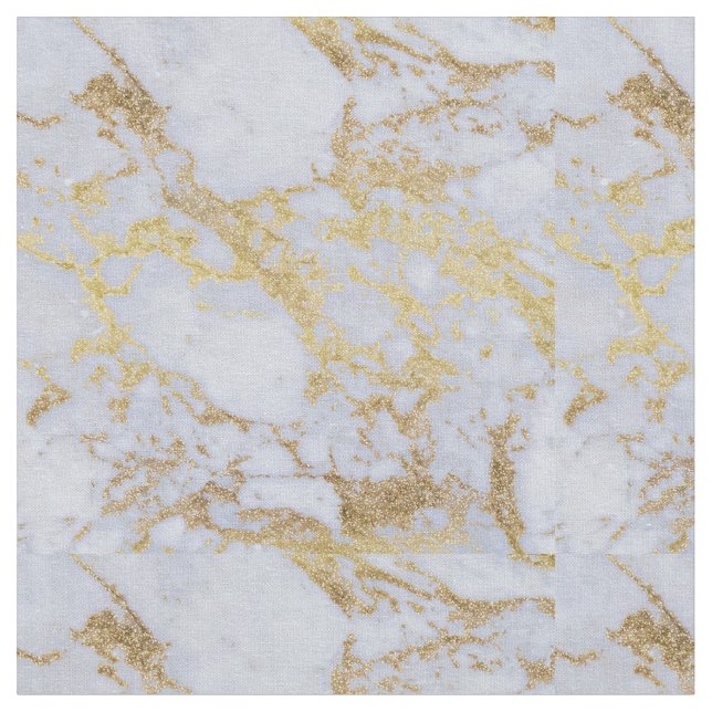 Det moderna Trendiget Guld Glitter Marble Tyg (Närbild)