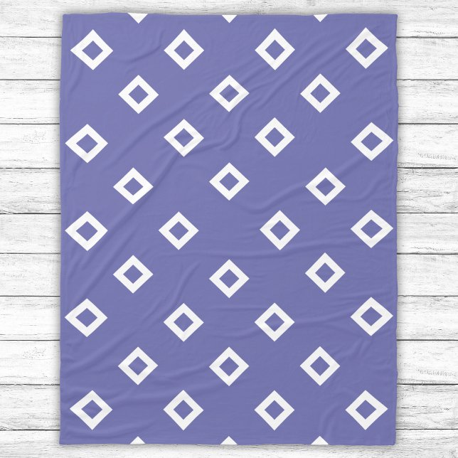 Det moderna Trendiget Mycket peri Geometric Mönste Fleecefilt (Skapare uppladdad)