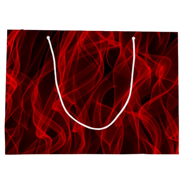 Det moderna Trendiget Neon Red Curvy Line Abstrakt (Baksidan)