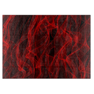 Det moderna Trendiget Neon Red Curvy Line Abstrakt