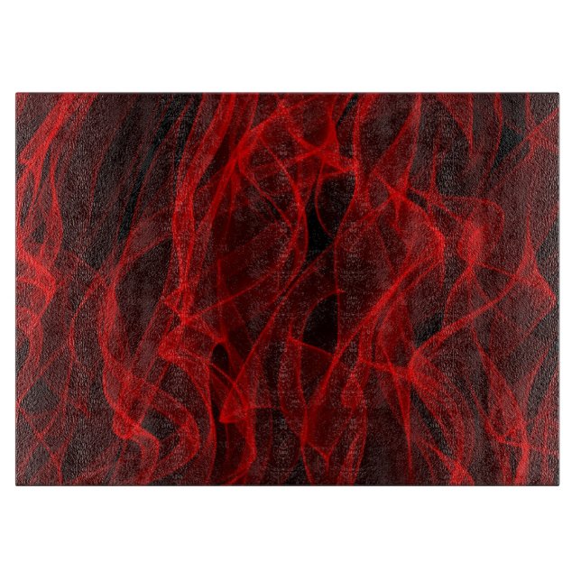 Det moderna Trendiget Neon Red Curvy Line Abstrakt (Framsidan)