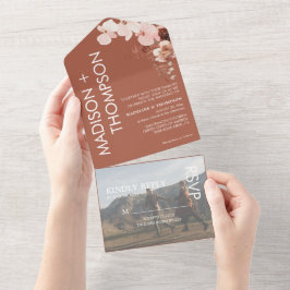Det moderna Trendiget Terracotta Desert Photo Bröl
