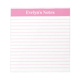Det moderna Trendigets Ljusa rosa skript - stor ut Anteckningsblock
