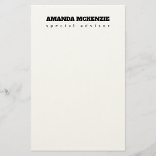 Det moderna Trendigets unika Kreativ minimalistisk Brevpapper