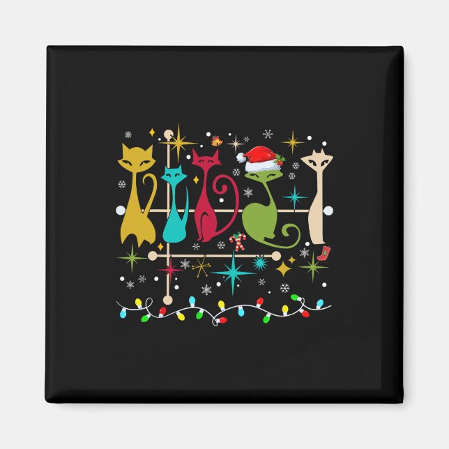 Det moderna utseende julklapp 50-årsjubileet magnet (Framsidan)