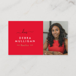 Det moderna verkliga Gods Monogram-Affärskortet Visitkort