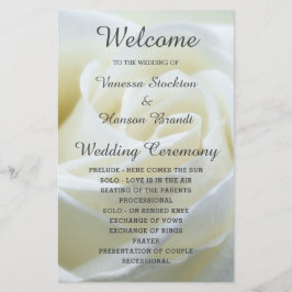 Det moderna Vit ros-Bröllopsprogrammet