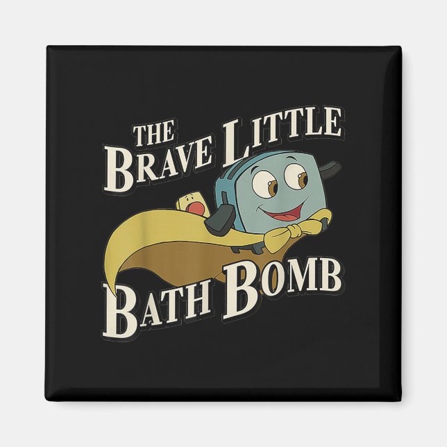 Det modiga lilla badbomben magnet (Framsidan)