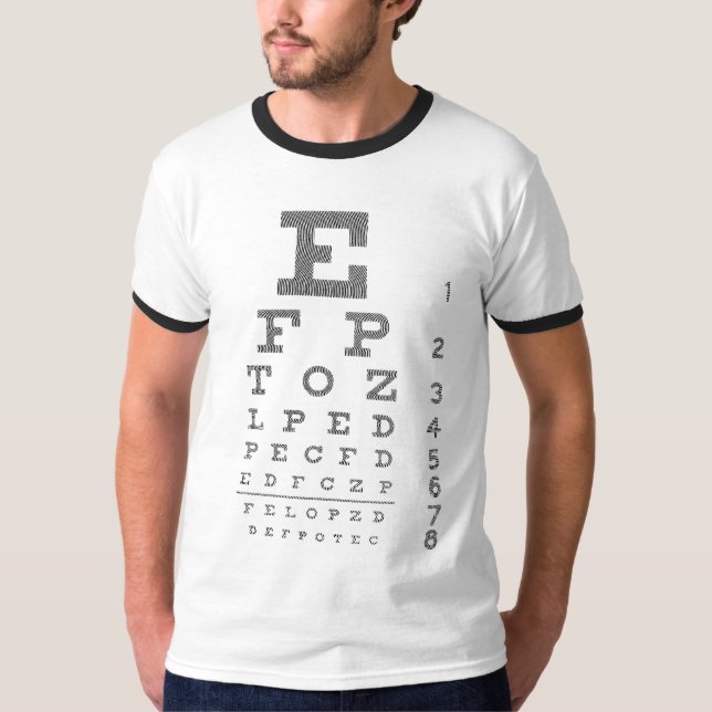Det Moiré ögat kartlägger T-shirt (Framsida)