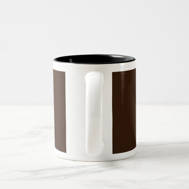 Det molekylära koffeinet strukturerar kaffemuggen Två-Tonad mugg (Handtag)