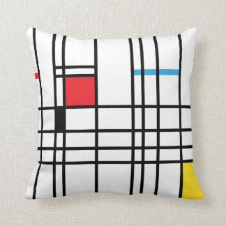 Det Mondrian mönster dämpar Kudde