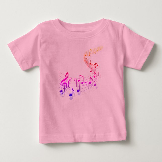 Det musikaliska småbarn rufsar utslagsplatsen tee shirt (Framsida)