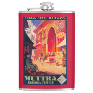 Det Muttra Krishna tempelet reser affischen Fickplunta