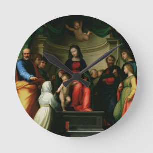 Det Mystic giftermål av St. Catherine av Siena me Rund Klocka