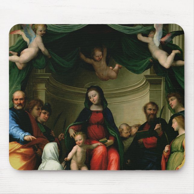 Det Mystic giftermål av St. Catherine av Siena med Musmatta (Framsidan)
