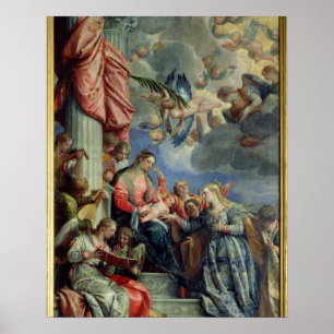 Det Mystic giftermål av St. Catherine Poster