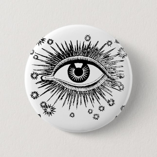 Det Mystic ögat ser alla Knapp (Framsida)