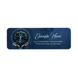 Det mystiska keltiska Livets träd Returadress Etikett