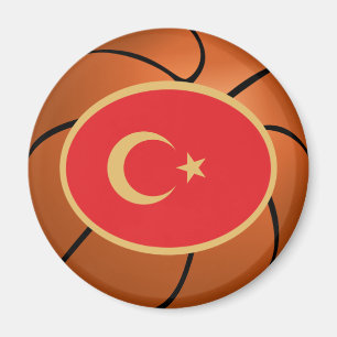Det nationella basketlaget i Turkiet Magnet