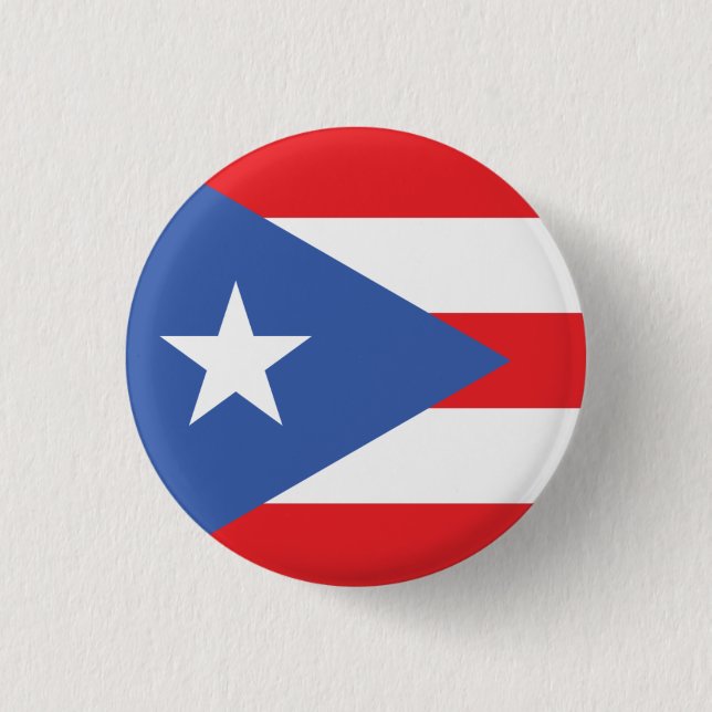 Det nationella flagga Puerto Rico Knapp (Framsida)
