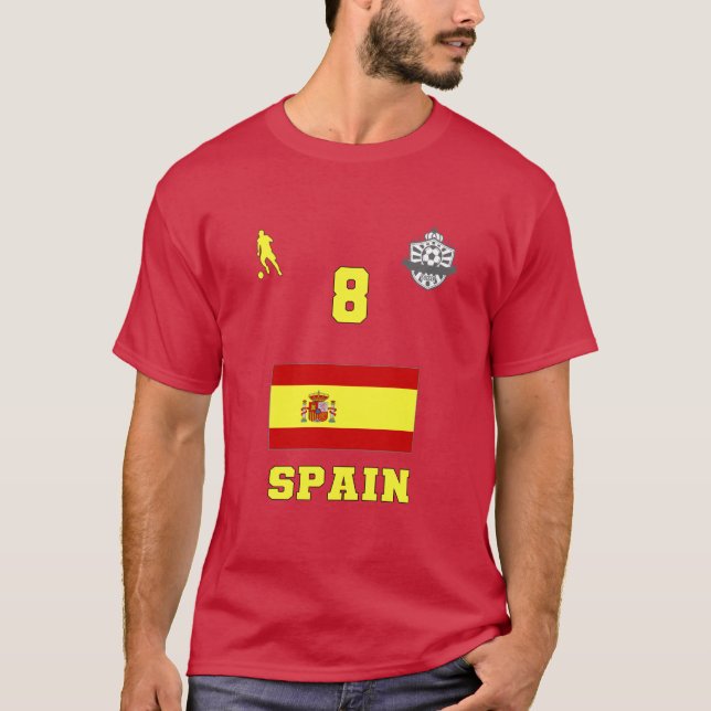 Det nationella fotbollslaget #8 T-Shirt (Framsida)
