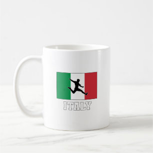 Det nationella fotbollslaget i italien kaffemugg