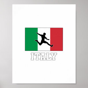Det nationella fotbollslaget i italien poster
