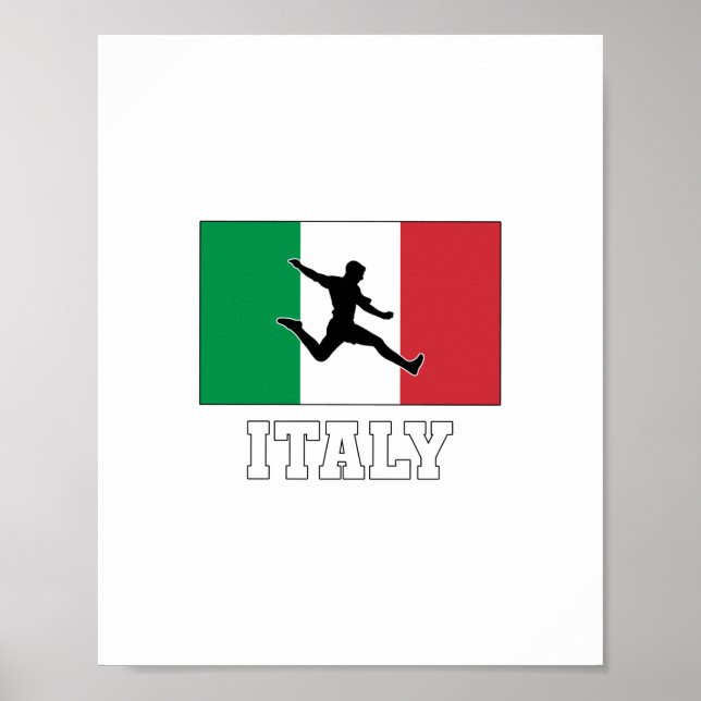 Det nationella fotbollslaget i italien poster (Framsidan)
