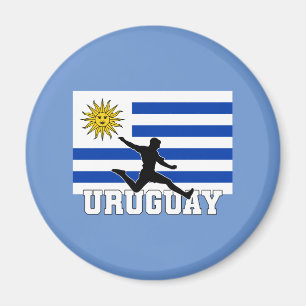 Det nationella fotbollslaget i Uruguay Magnet