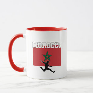 Det nationella fotbollslaget Morrocco Mugg